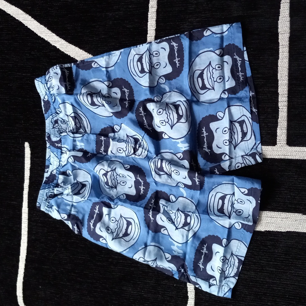 FUBU Platinum Blue Patterned Shorts